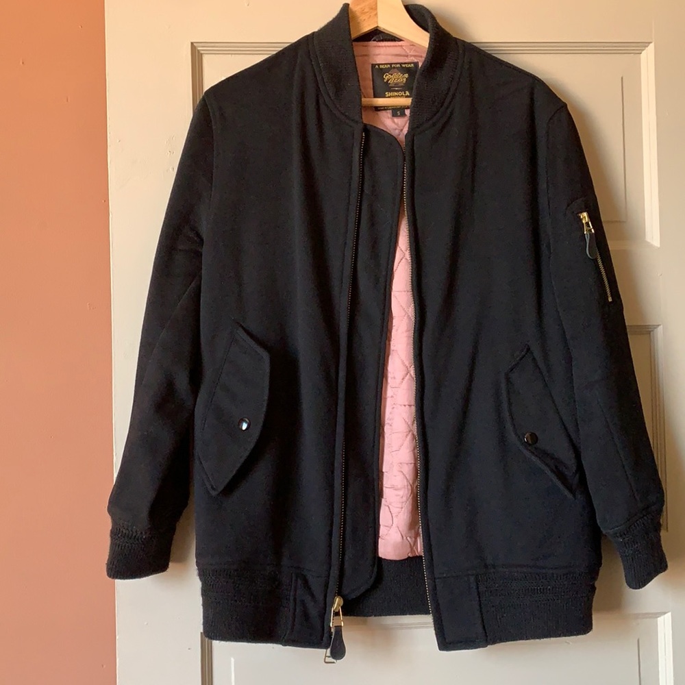 Shinola + Golden Bear Boyfriend-fit Wool Bomber Sm